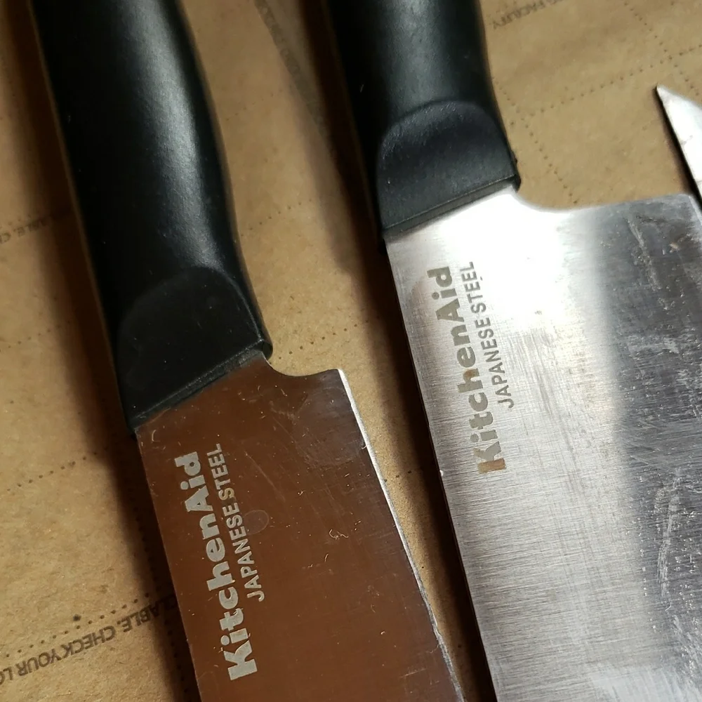 KitchenAid Black and Silver Knife Set